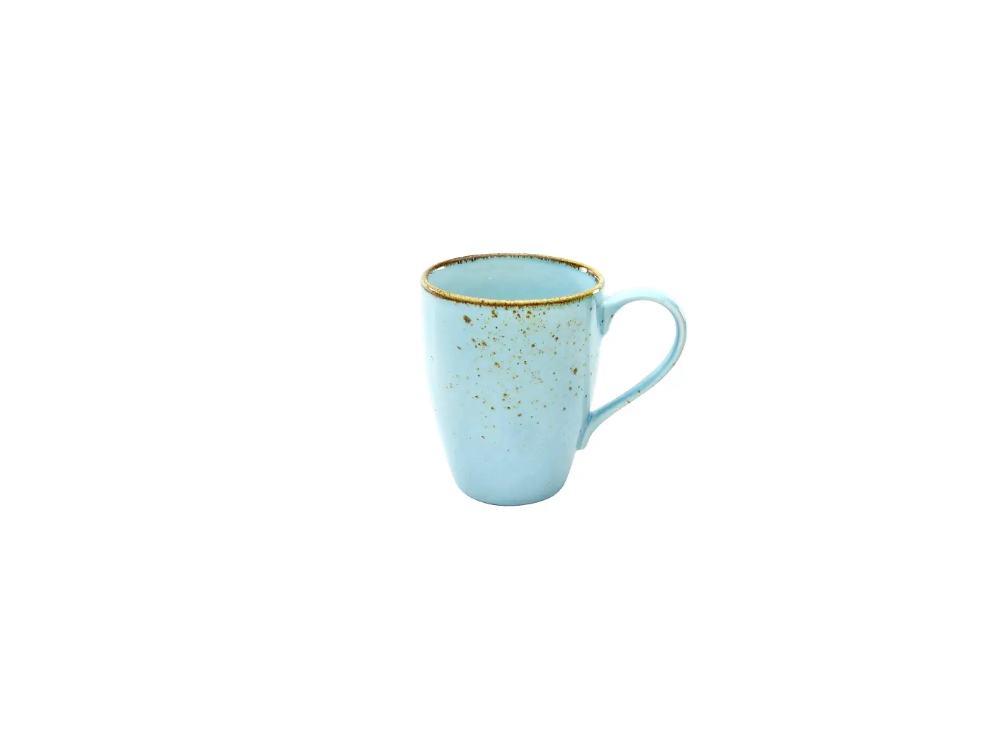 Kaffeebecher 300ml Nature hellblau hellblau Steinzeug