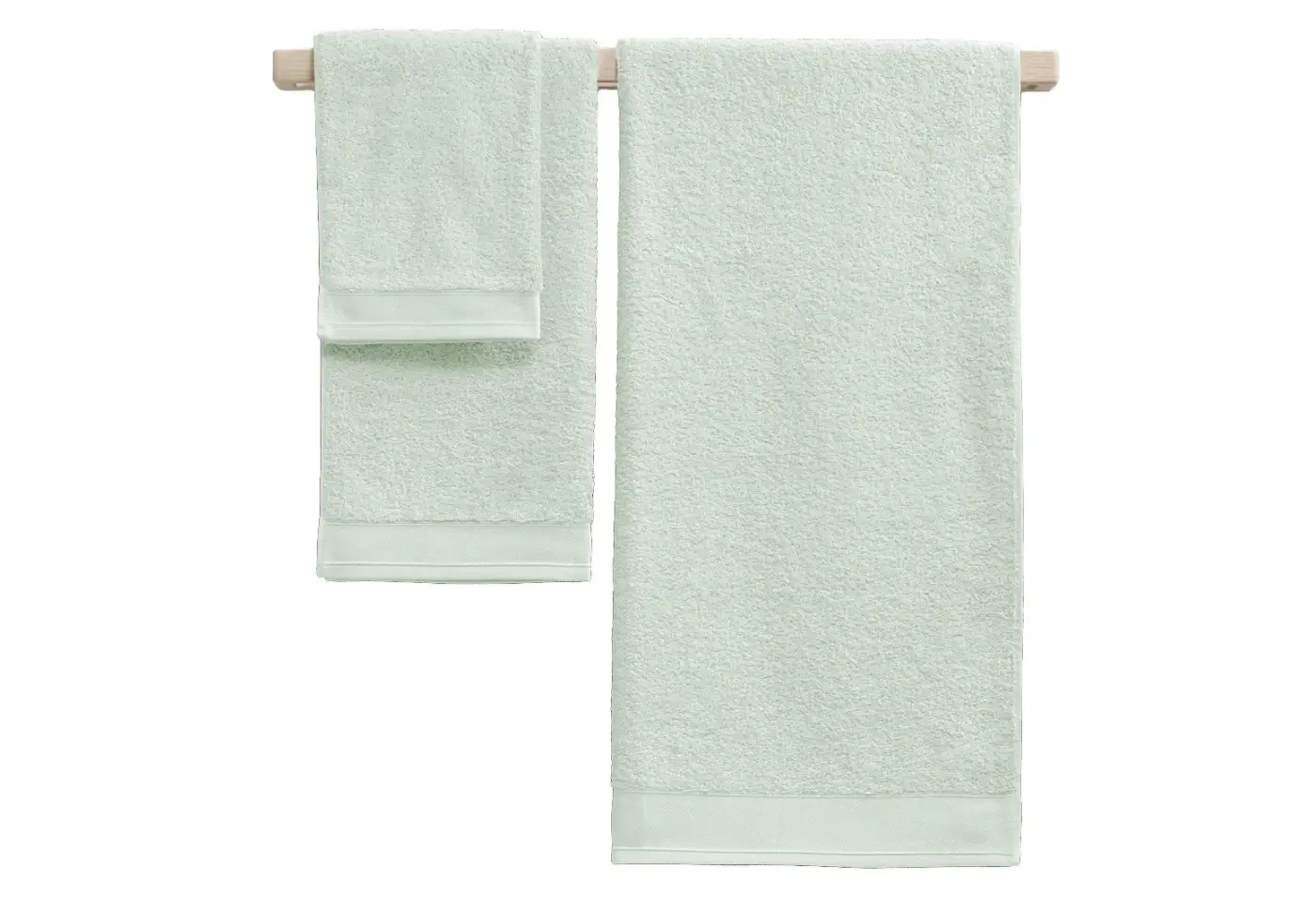 Duschtuch 72x150 uni mint