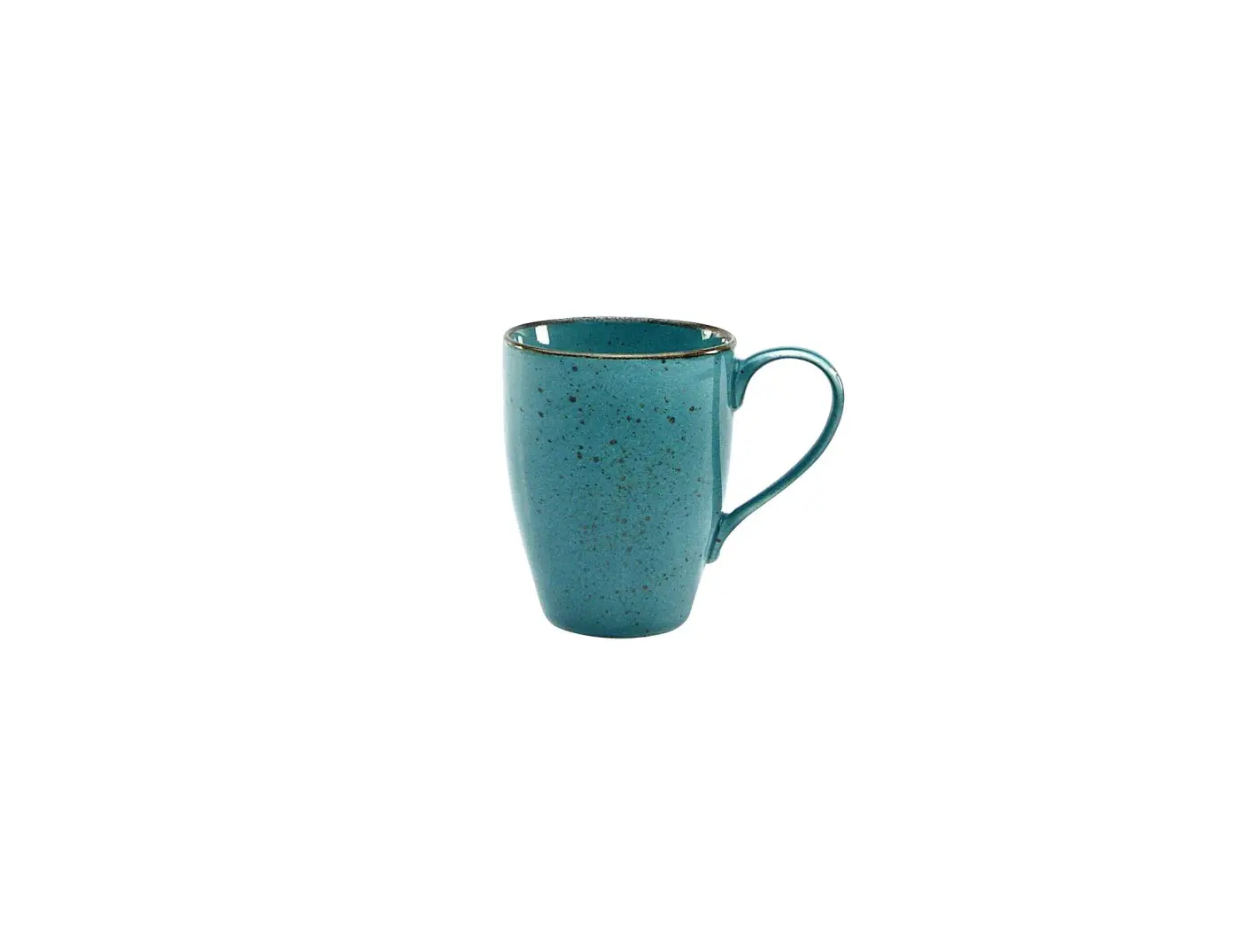 Kaffeebecher 300ml Nature Wasserblau Wasserblau Steinzeug