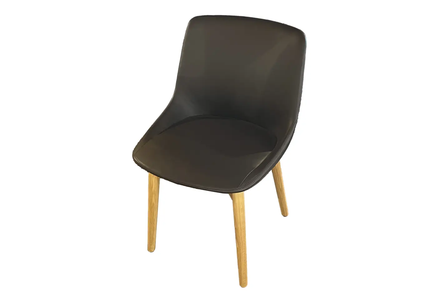 Stuhl Bavero von Seetal Leder "mocca" ca. 52x82x57cm
