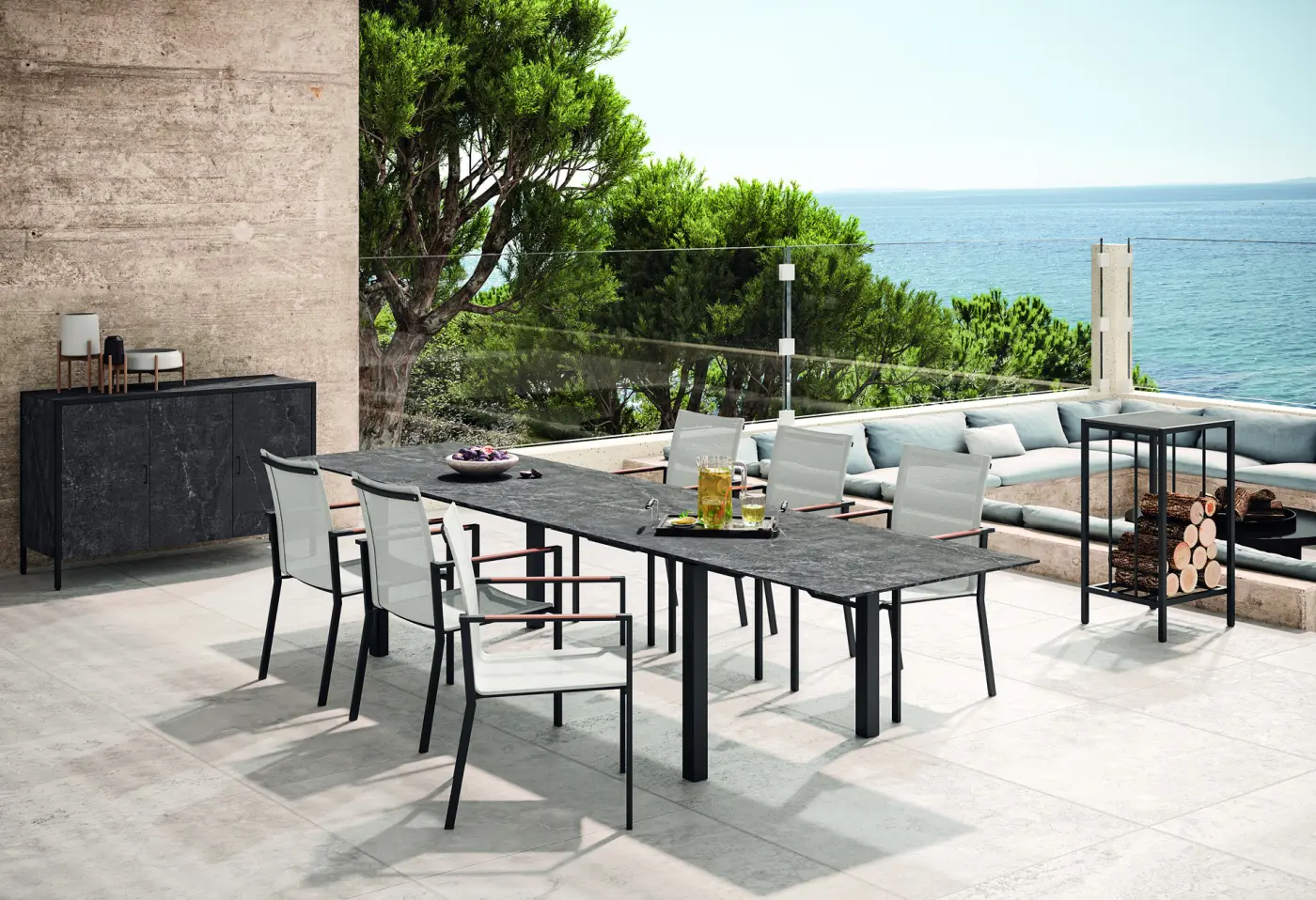 Tisch Z172 Spezia Structure Black von Zumsteg Keramik 8mm ca. 200x90cm