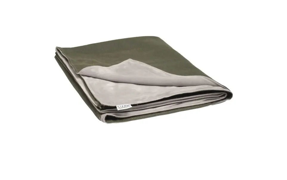 Decke 404007 Dunkelgrün, Rückseite hellgrau von Stern 100% Polyacryl, Rückseite 100% Polyester ca. 200x156cm