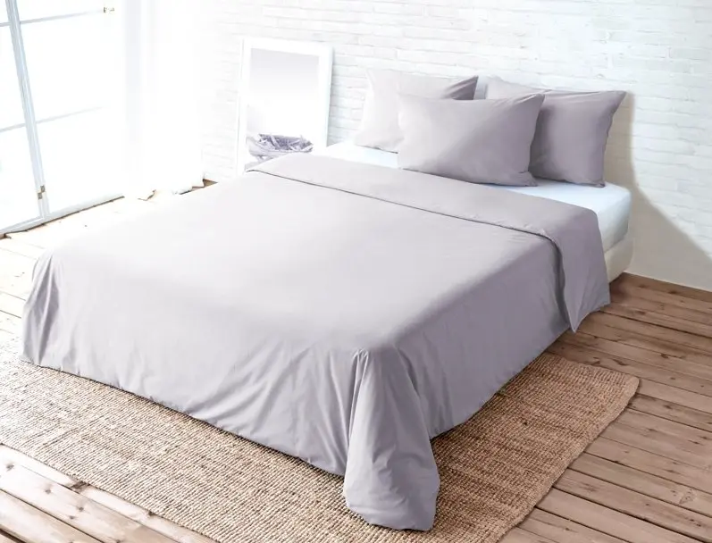 Duvetanzug 160x210 cm Uni Perkal, Stein