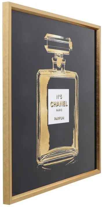 Bild Frame Schwarz, Gold von Kare Leinen, Polyresin ca. 115x115x5cm