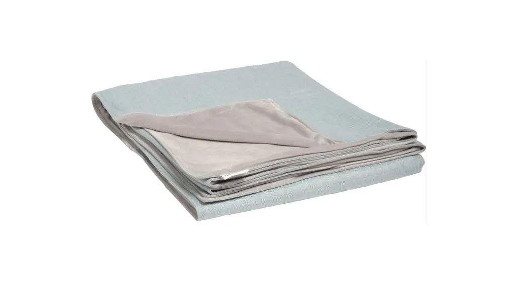 Decke 404004 Hellblau, Rückseite Hellgrau von Stern Polyacryl 100%, Rückseite Polyester 100% ca. 200x156cm