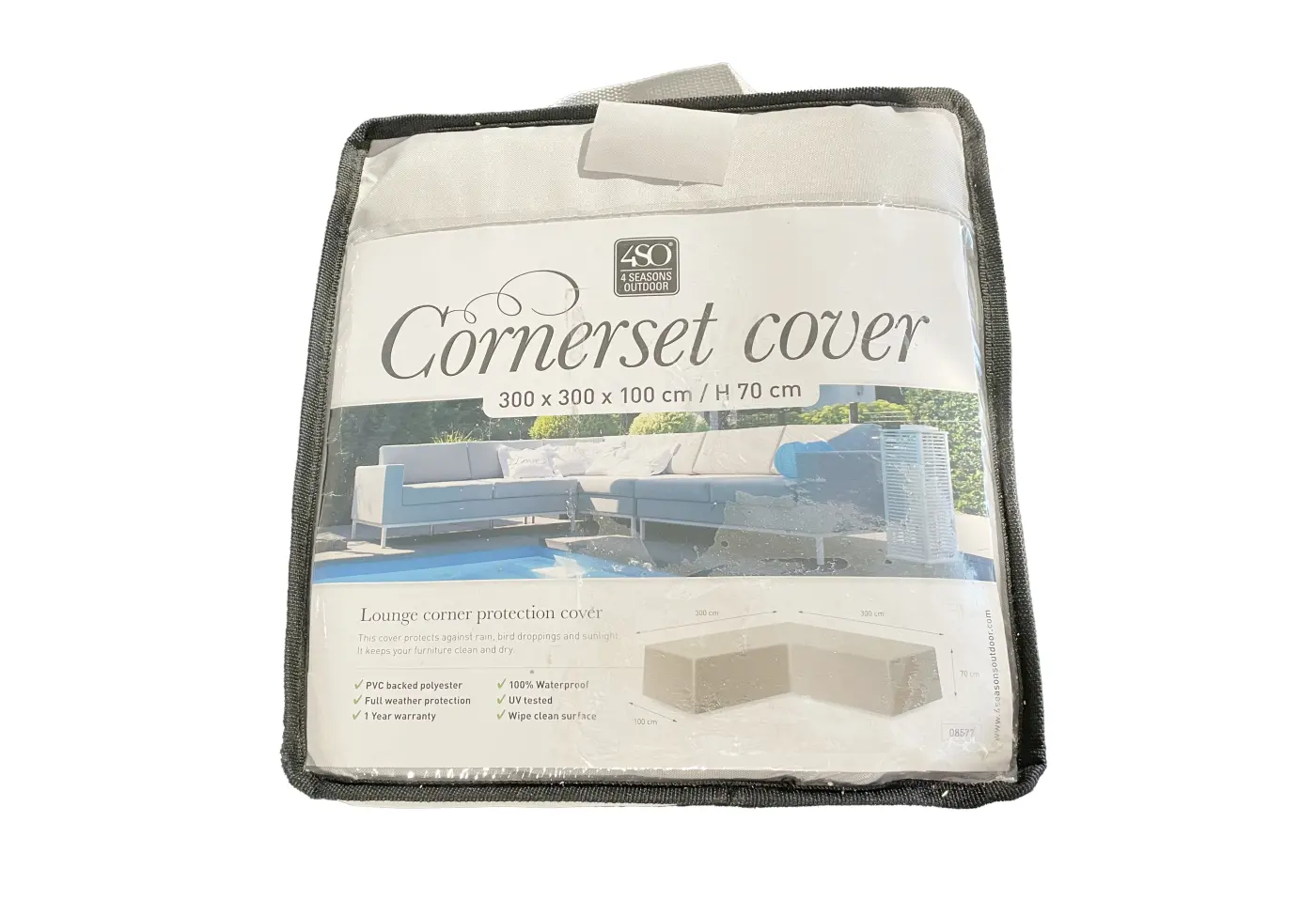 Schutzhülle 8577 Grau von 4 Seasons Polyester ca. 300x300x70x100cm