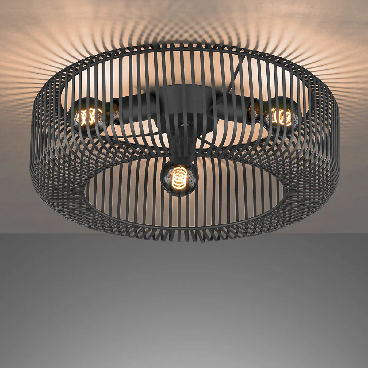 Deckenleuchte 821293 Sandschwarz von Schöner Wohnen Metall ca. 45cm