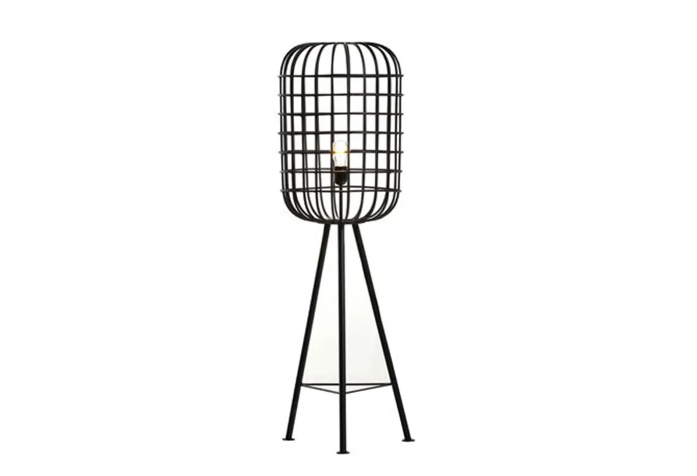 Stehlampe Gandria schwarz Metall ca. 40x118cm