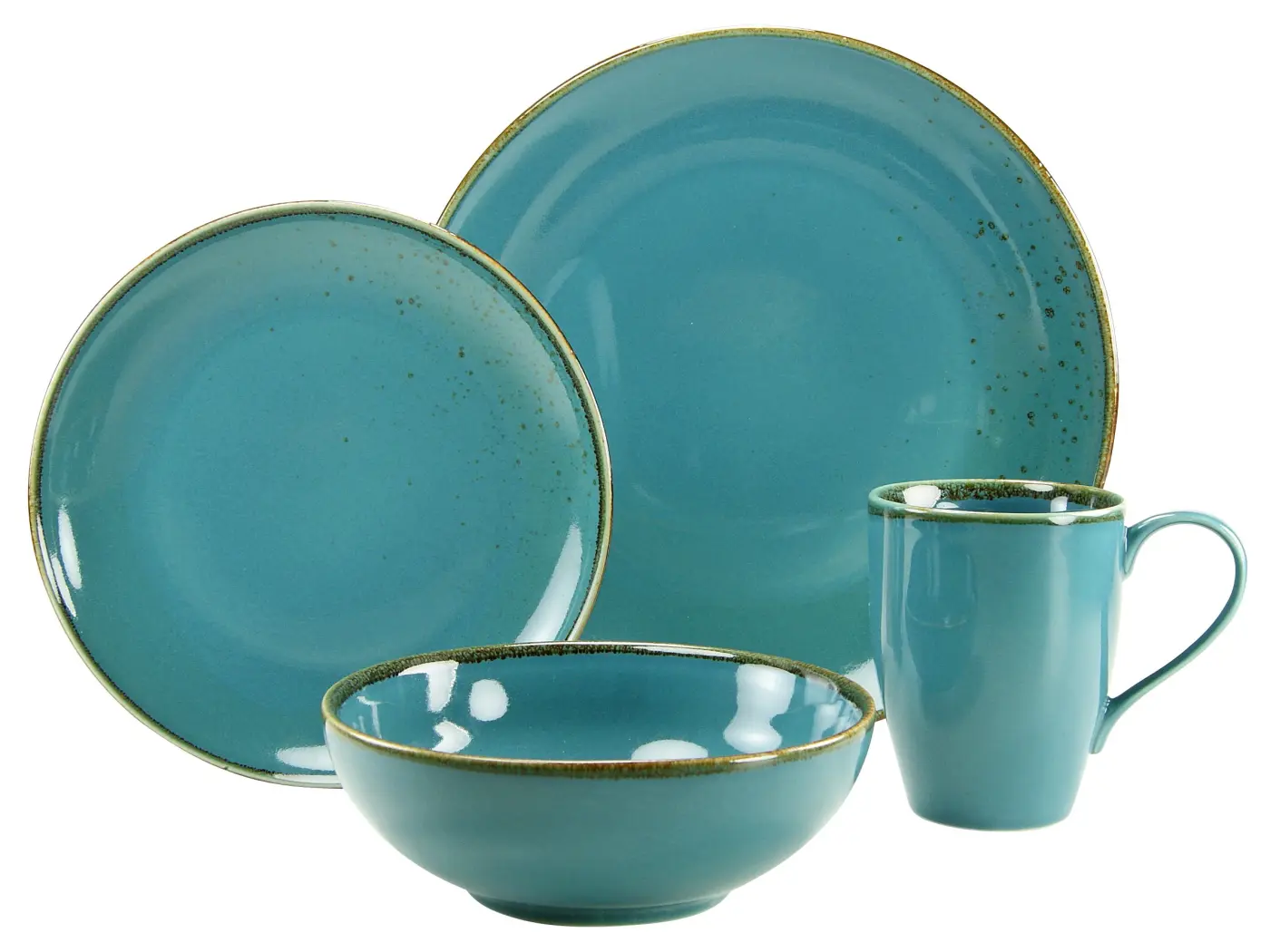 Sojaschale 8cm Nature Wasserblau