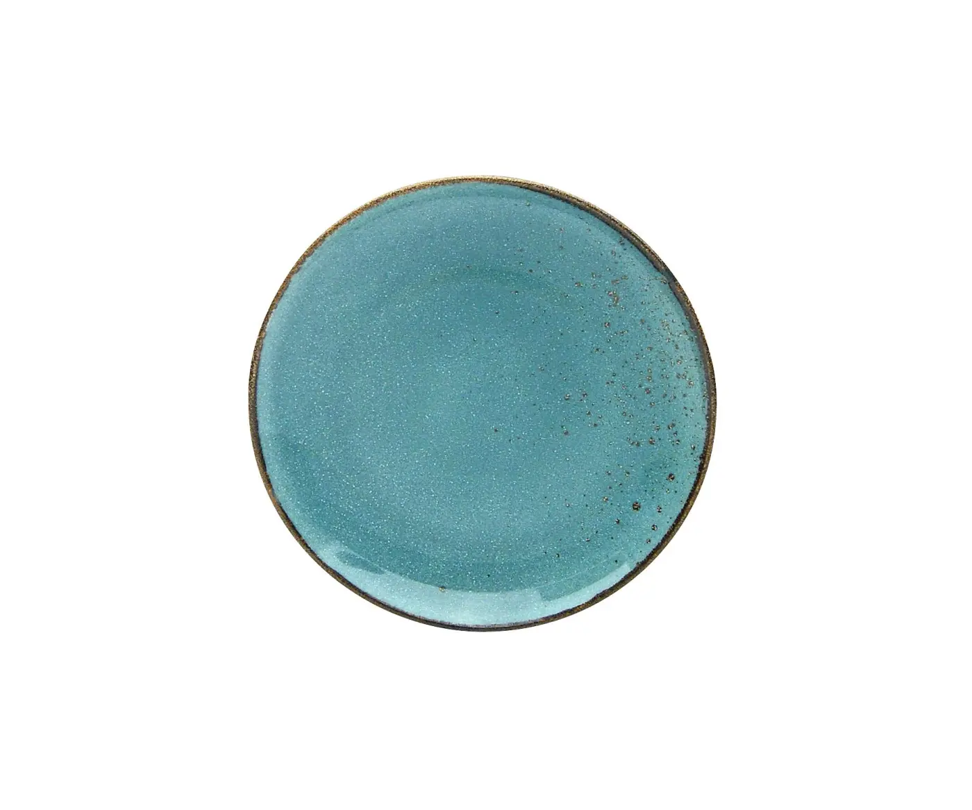 Dessertteller/21 Nature Wasserblau Wasserblau Steinzeug