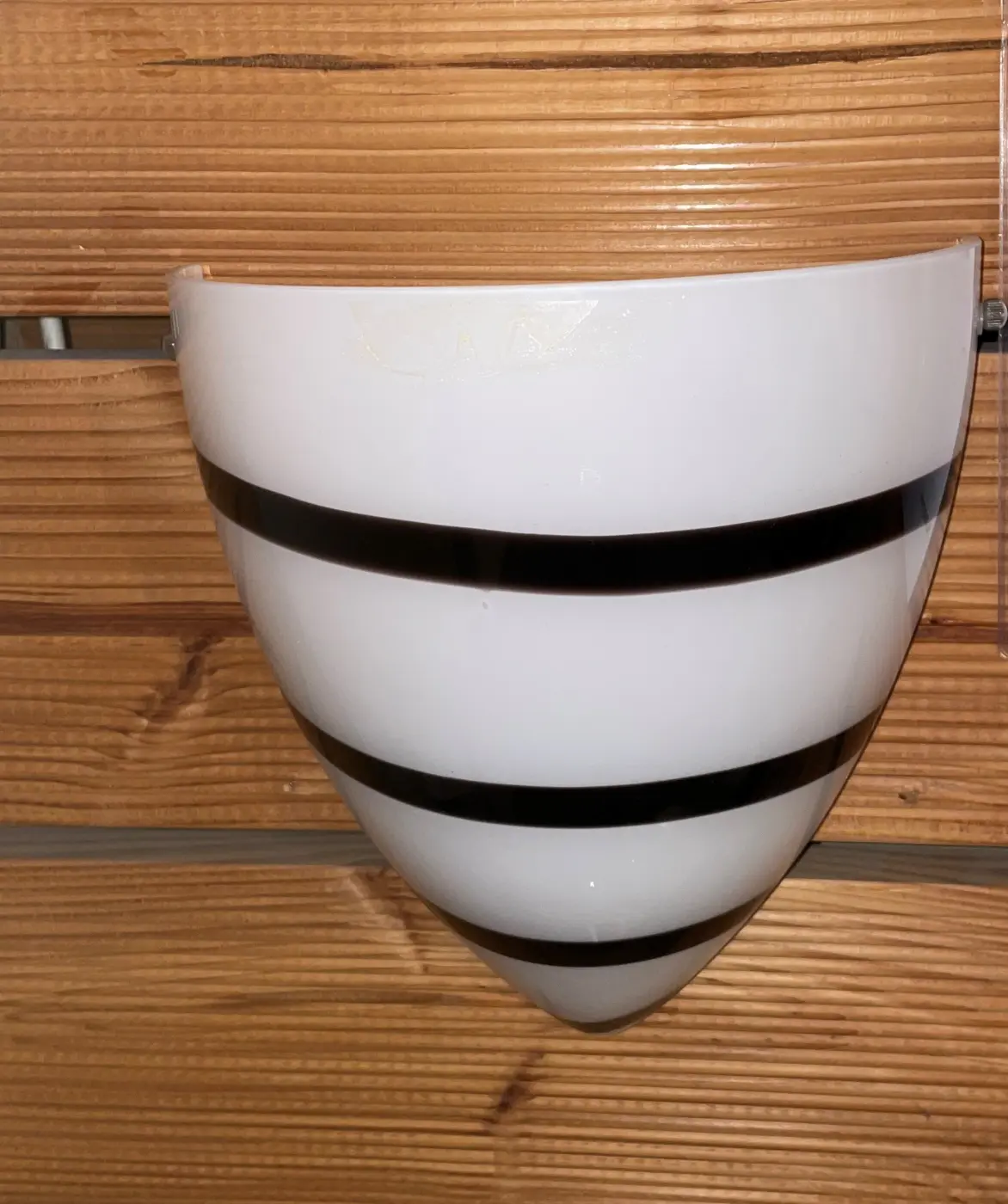 HV-Wandleuchte 14280395.. Schwarz, Weiss Glas