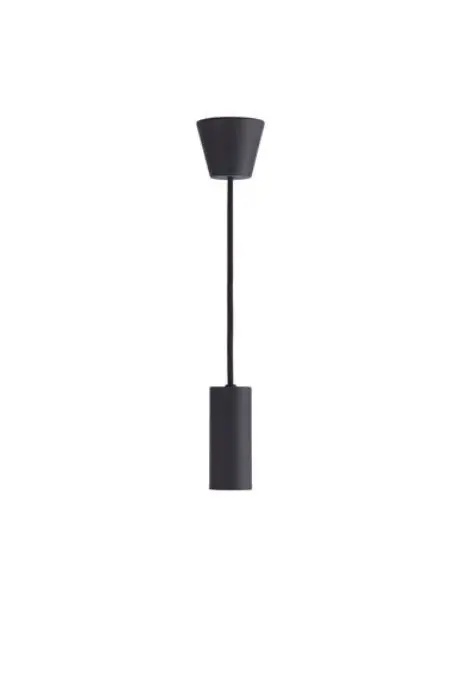 Pendelleuchte 11171.. Schwarz Metall ca. 7,4x165cm